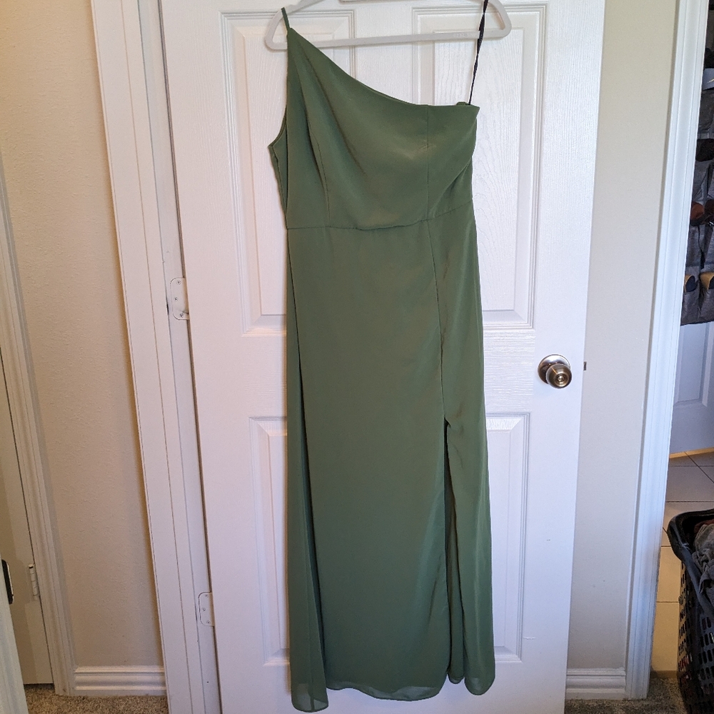 Olive Bridesmaid Dress